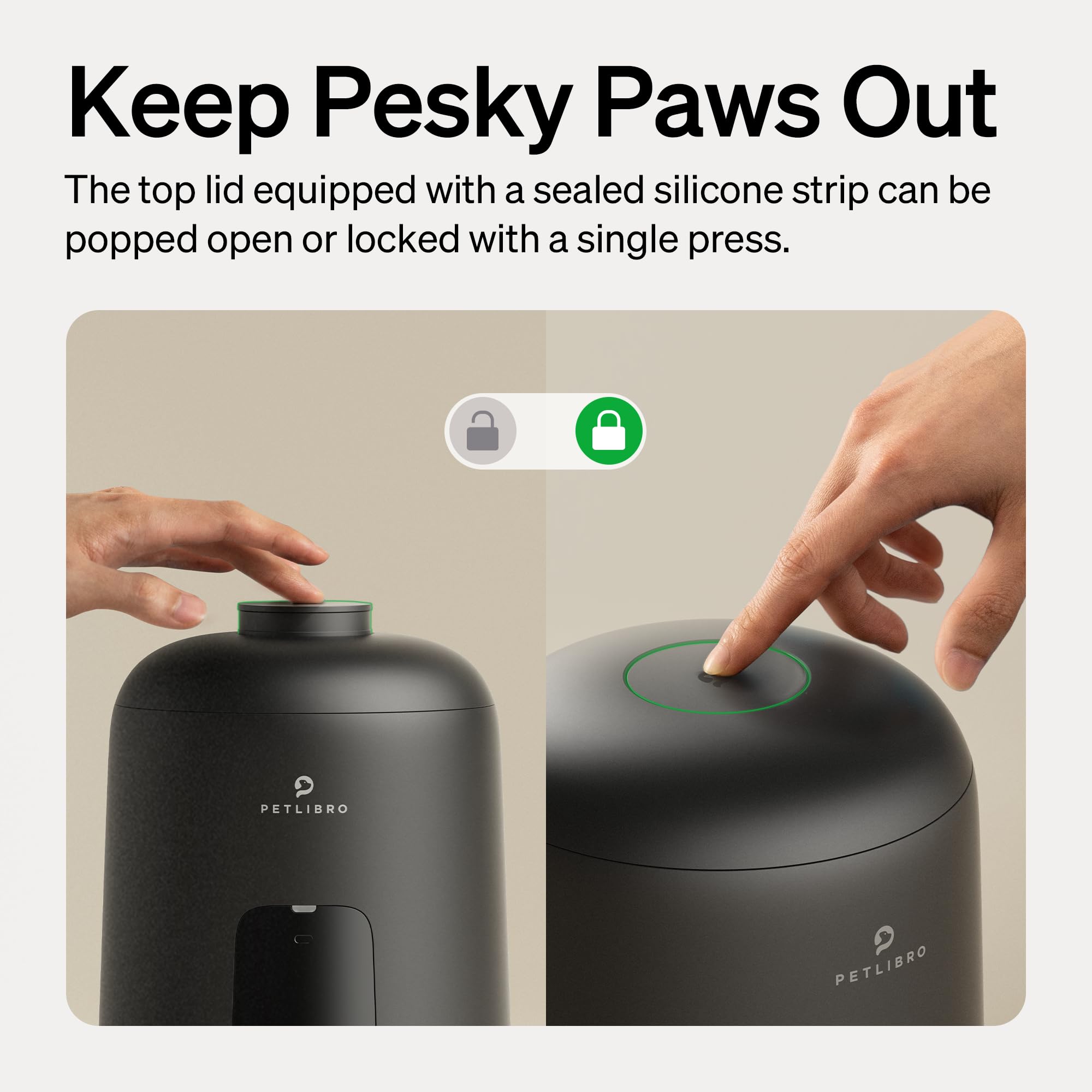 PETLIBRO alimentador con rotor de alimento, dosis exactas para cada comida.