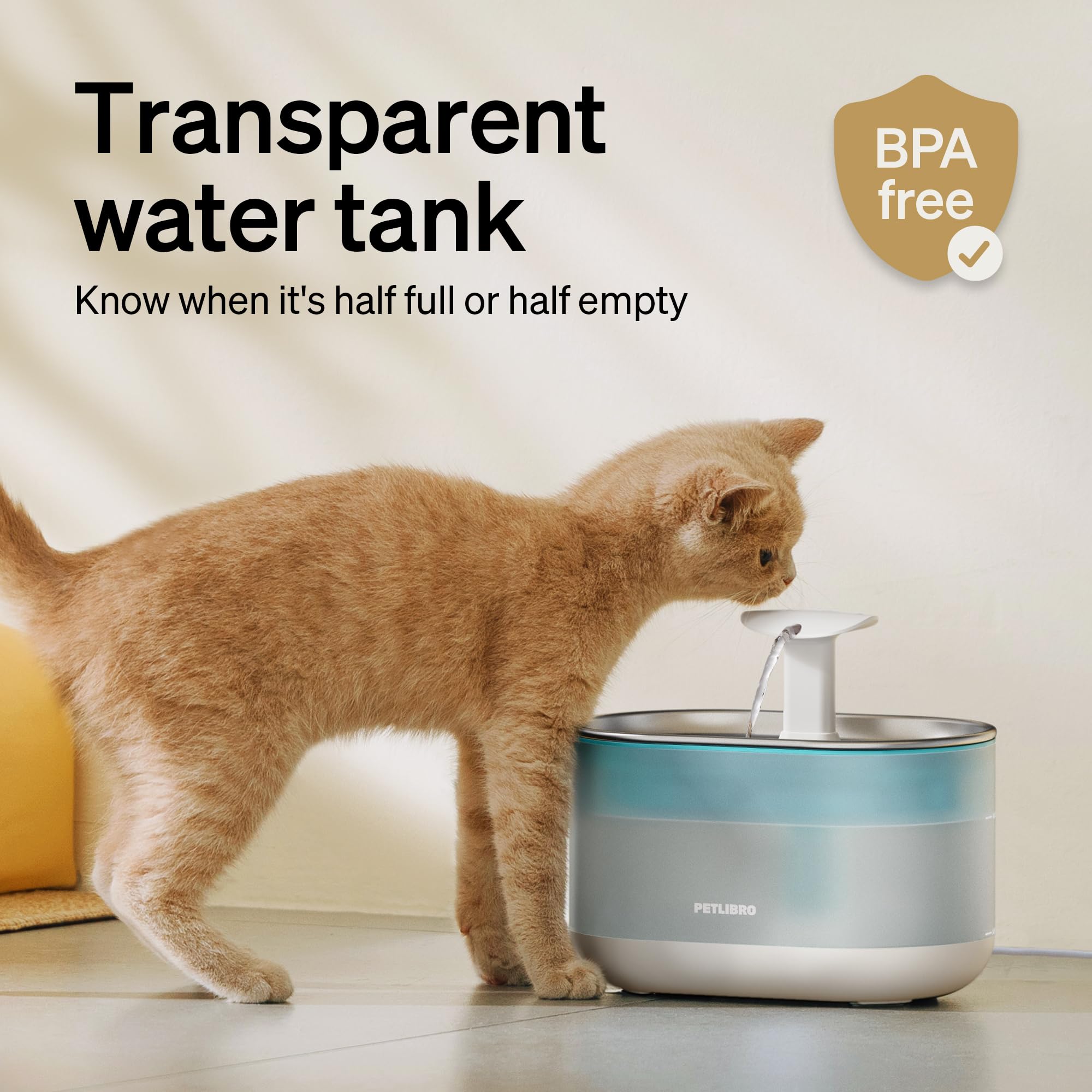 PETLIBRO Fontana, almacenamiento de emergencia de 80 ml para cortes de energía.