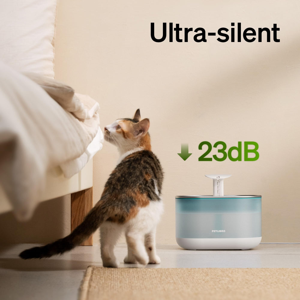 PETLIBRO Fontana, filtración cuádruple para agua más limpia y agradable.