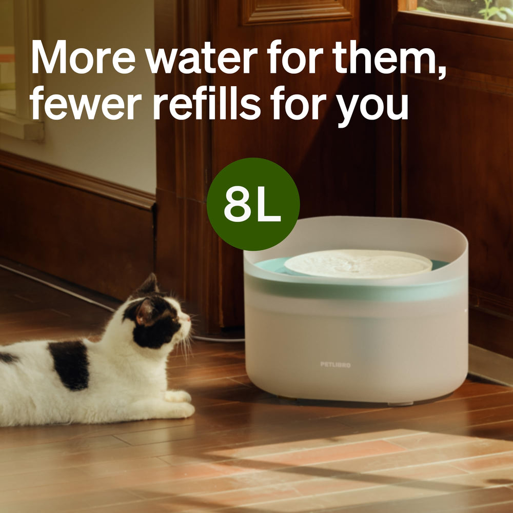 PETLIBRO diseño en espiral mejora el flujo y mantiene el agua en movimiento
