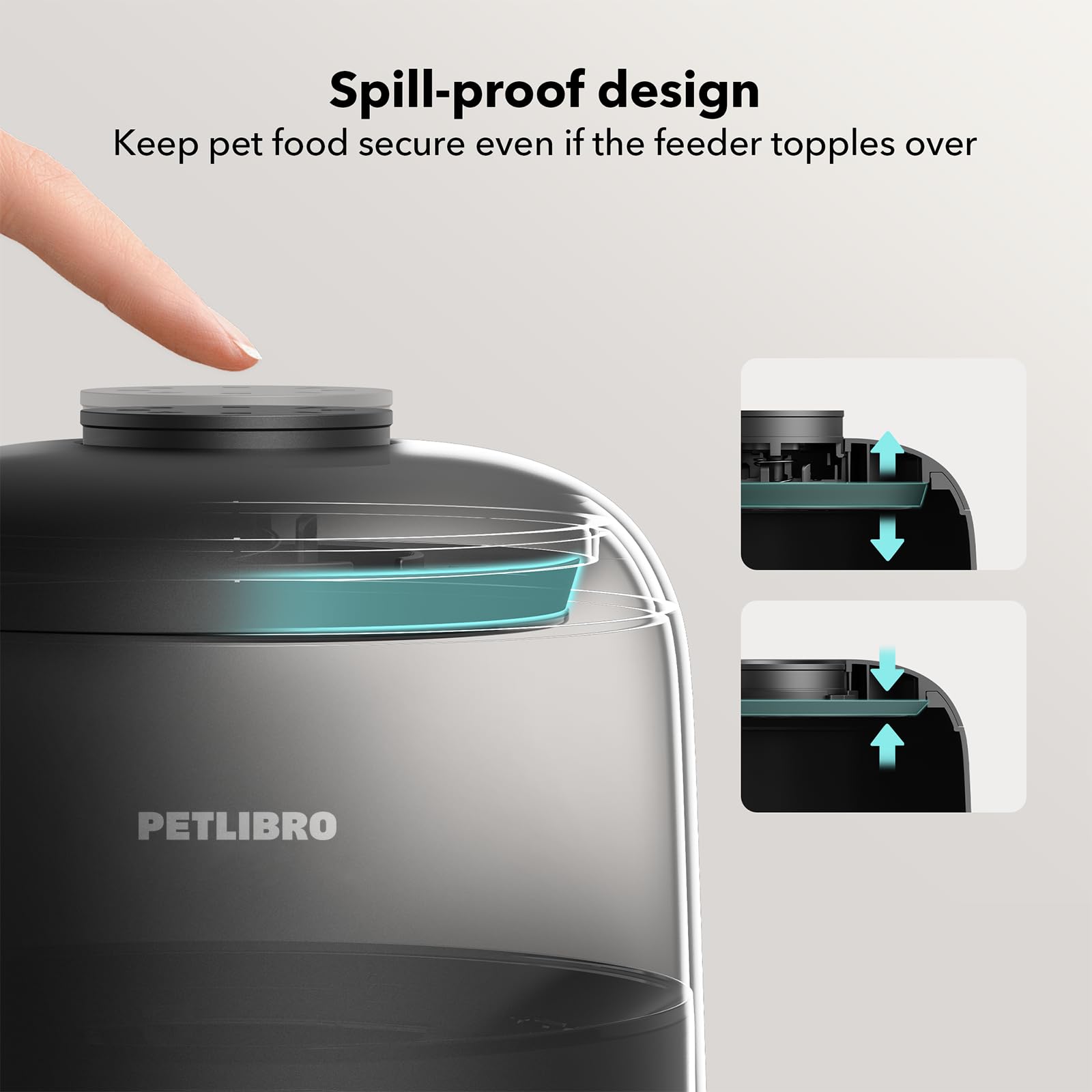 PETLIBRO rotor de silicona hermético mantiene la comida fresca