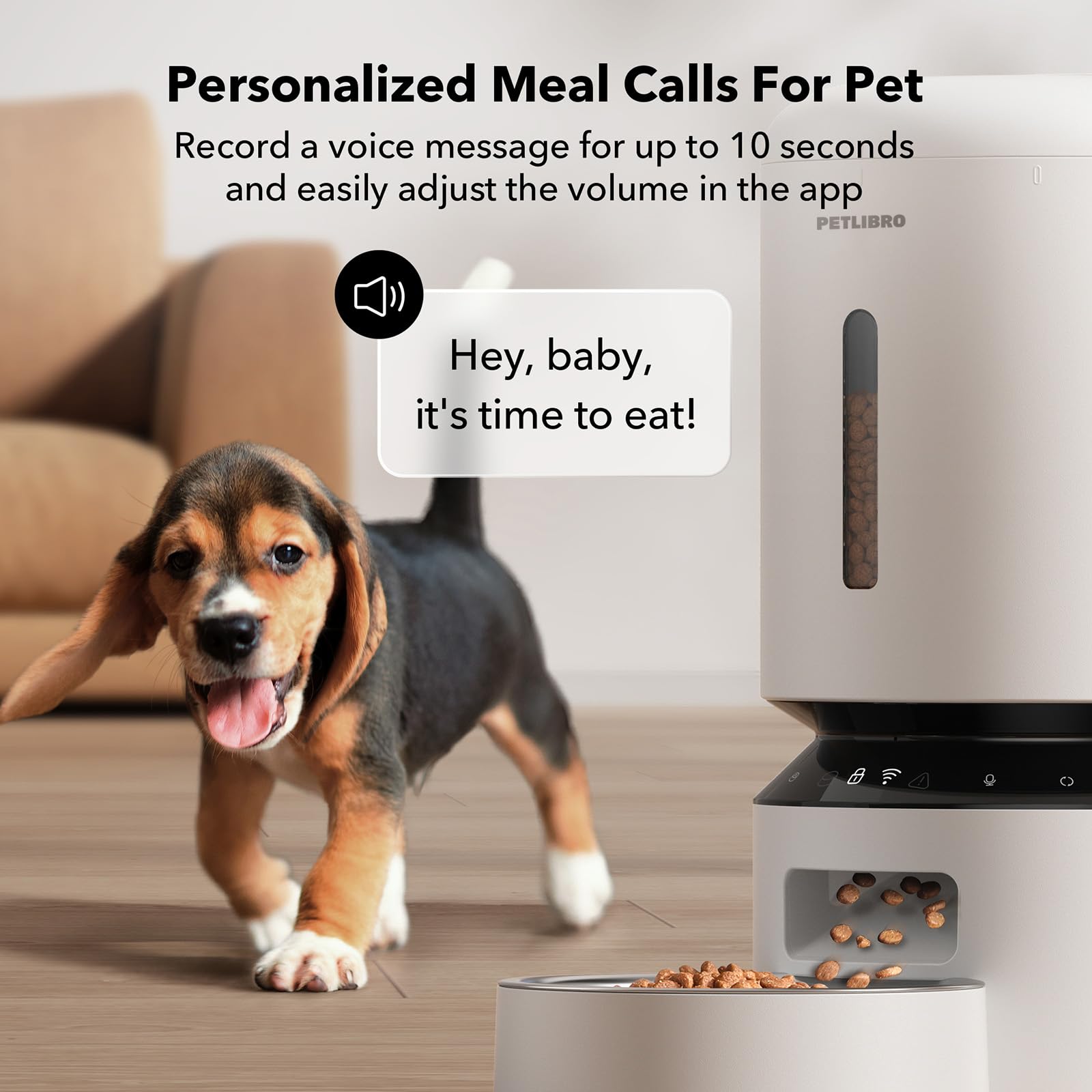 PETLIBRO tapa de cierre enganche evita que la mascota acceda al alimento.