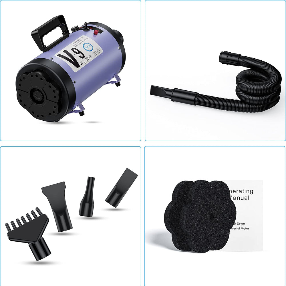 PetLife secador compatible con voltaje estándar 110-125V.