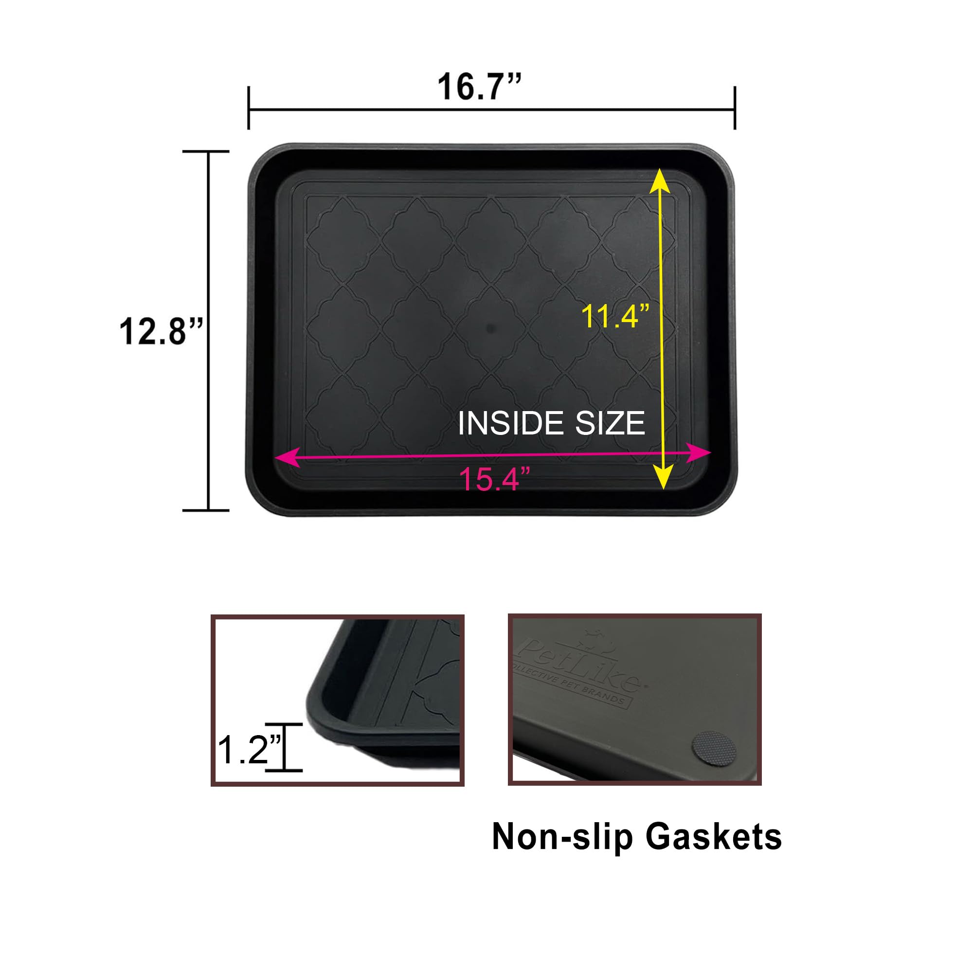 PetLike bandeja interior-exterior impermeable, recoge gotas y evita charcos.
