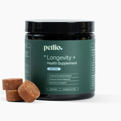 Petlio Longevity+ con botella y medidor para dosis fáciles