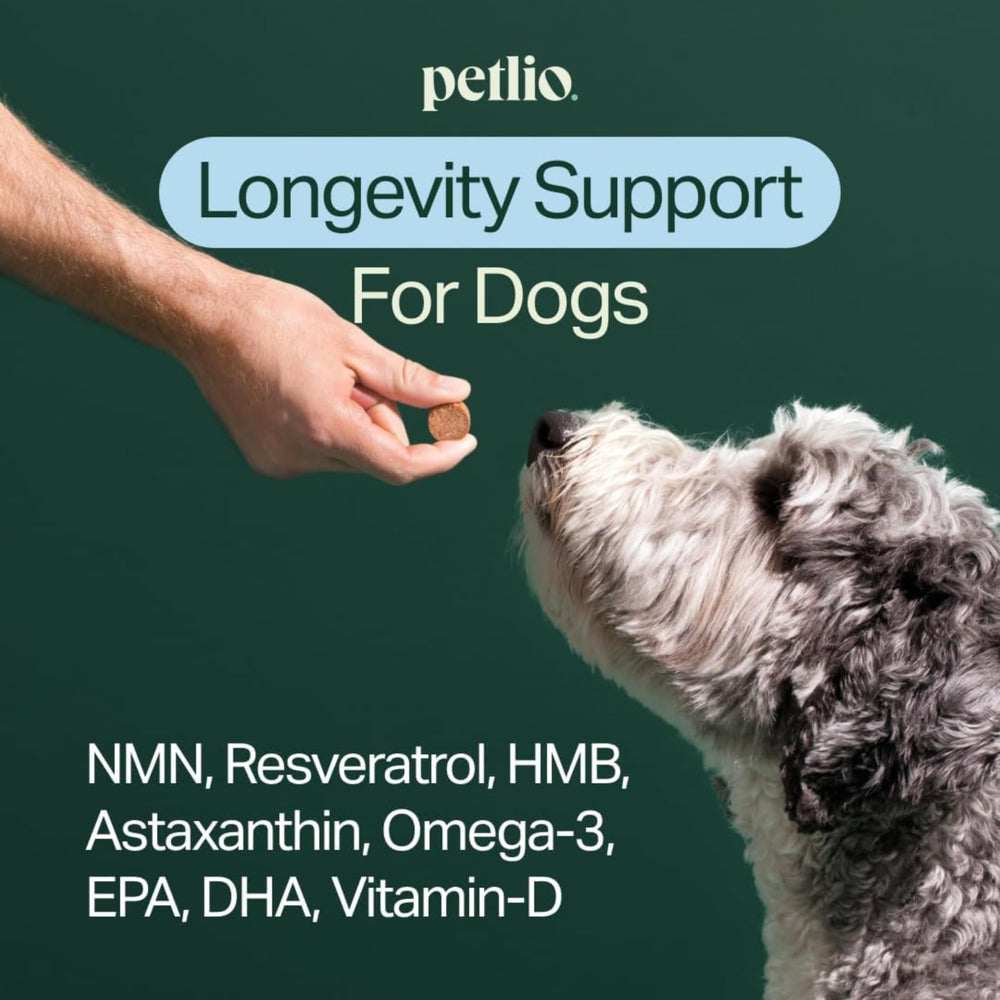 Petlio Longevity+ con NMN, resveratrol y astaxantina para bienestar
