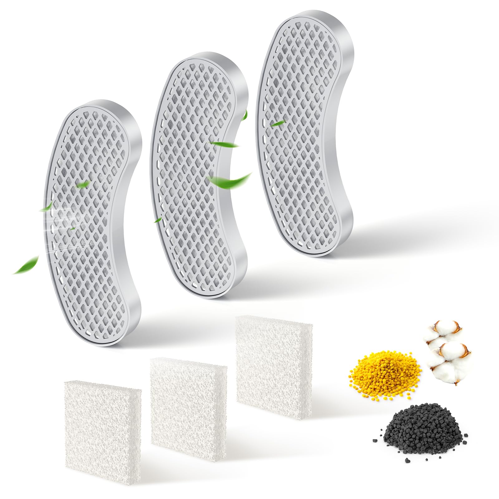 Petlipo filtros de repuesto, conjunto de 3, para filtrar pelos y mejorar sabor.