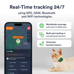 PETLOC8 rastreador GPS impermeable para exteriores de gato
