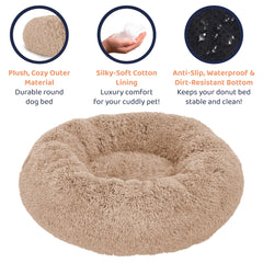 Petloox cama donut diseño moderno: encaja con cualquier decoración del hogar.