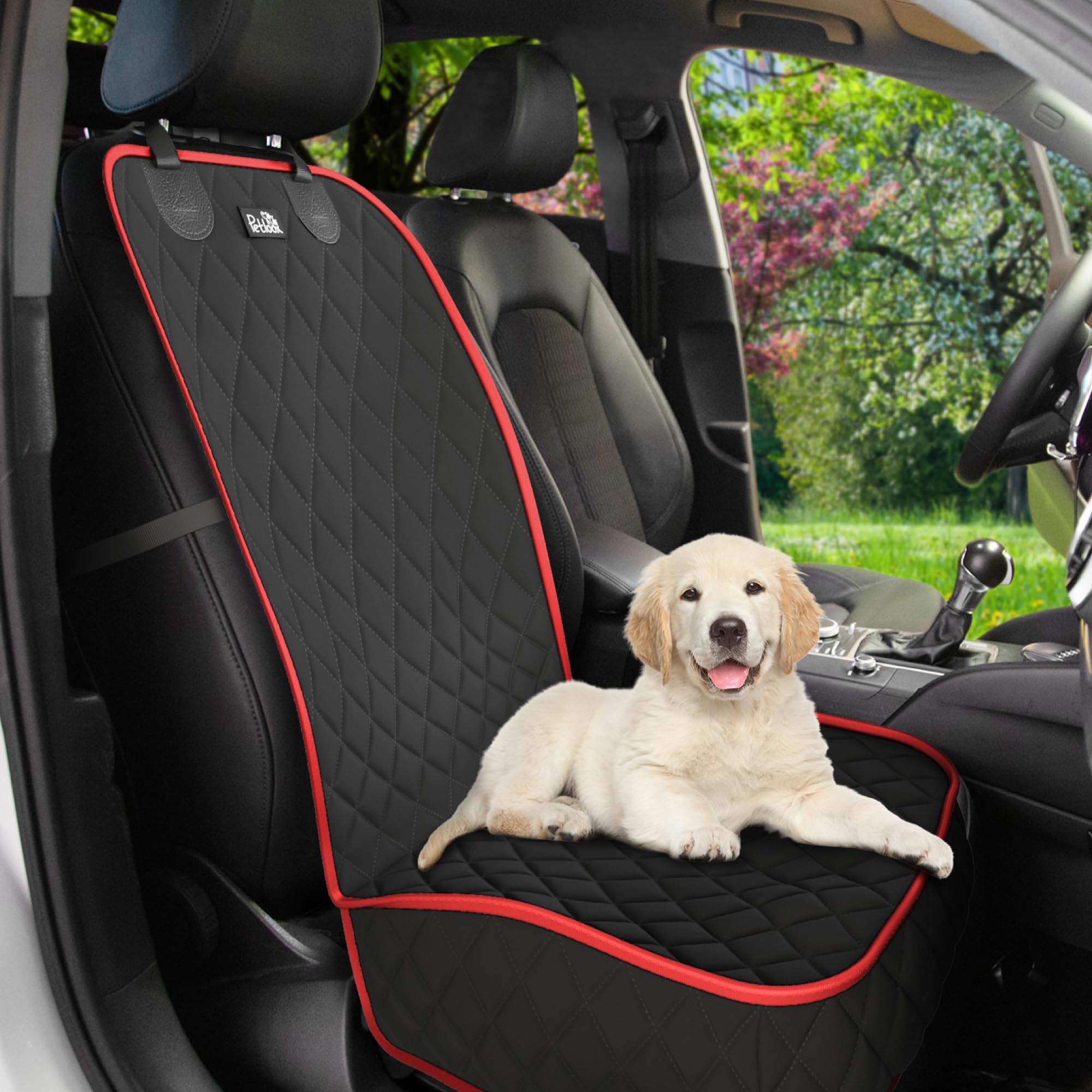 Petloox cubre asiento frontal impermeable para perros protege contra agua y suciedad