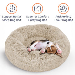 Petloox Donut Cama Perro Ultra Suave para siestas relajantes.