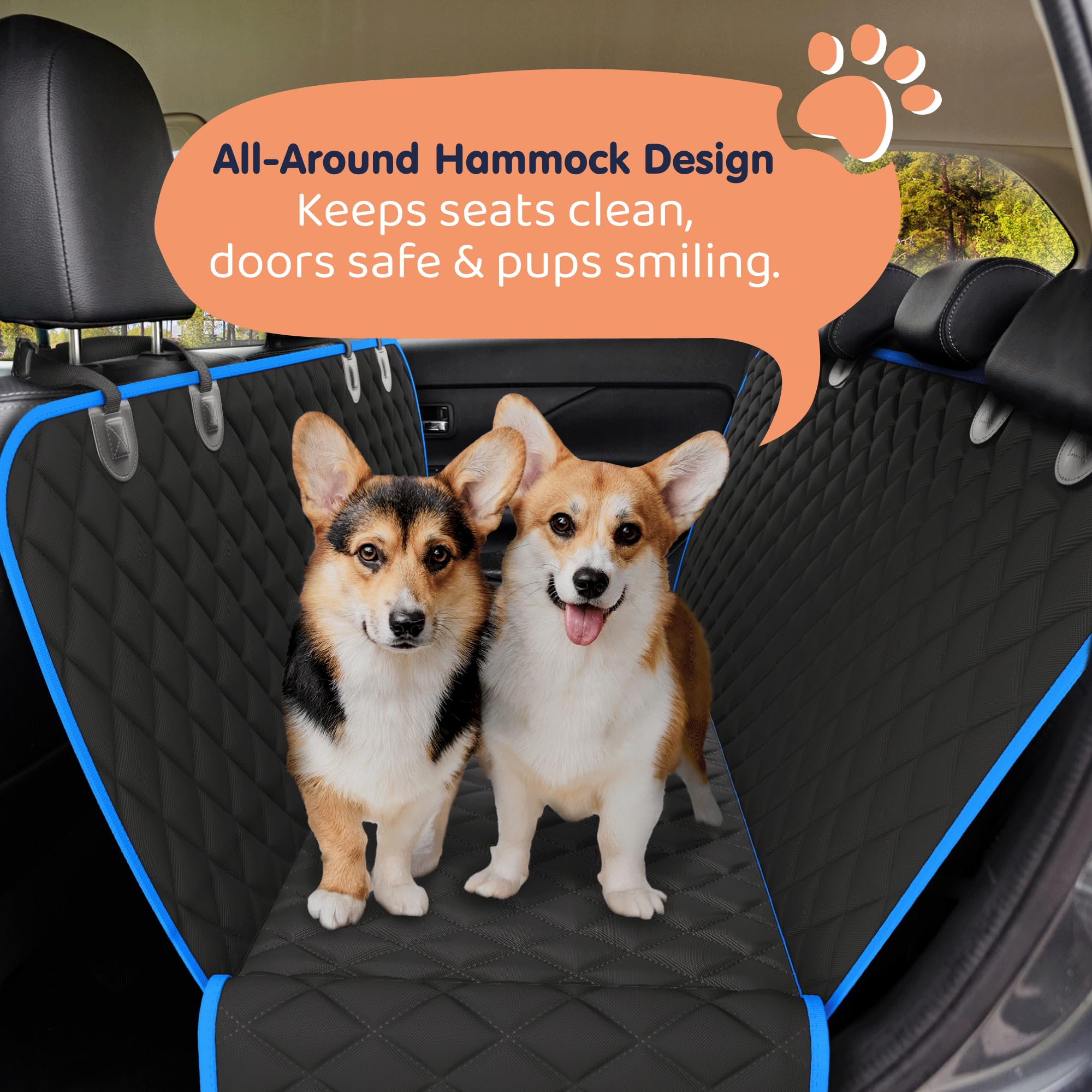 Petloox hamaca para perros en coche, crea un espacio seguro y cómodo.