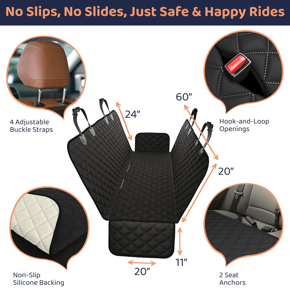 Petloox XL cubrecoche con anclajes mantiene estable la funda