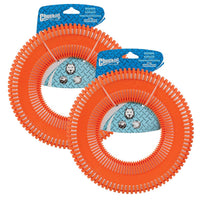 Petmate Chuckit Rugged Flyer, núcleo PP rígido, para agarre seguro durante el lanzamiento.
