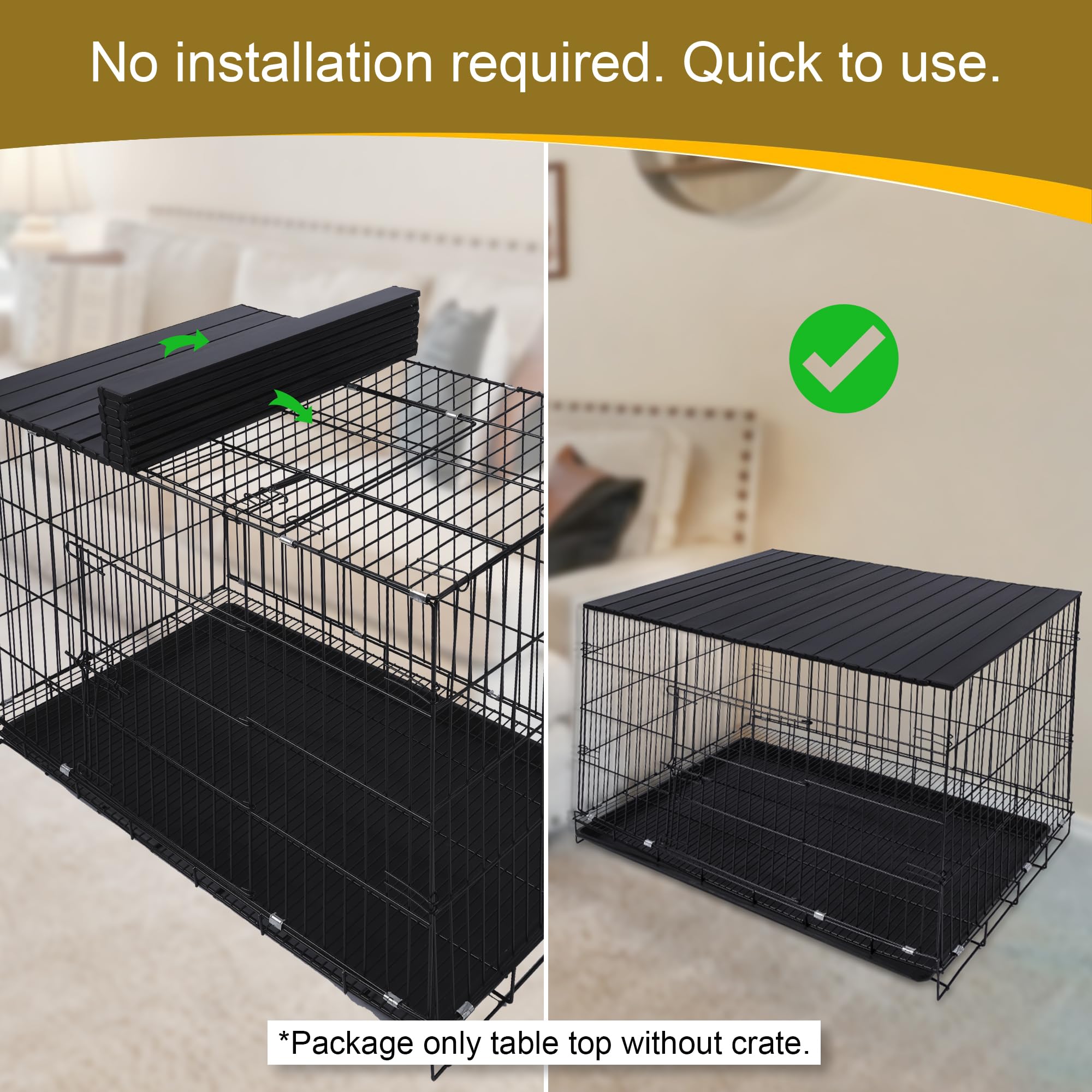 Petmystify tapa superior diseño decorativo negro para hogar