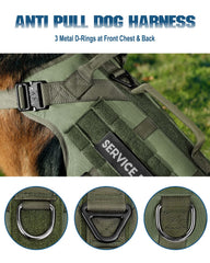 PETNANNY vest-molle-detalle: bolsillos y parches para accesorios.