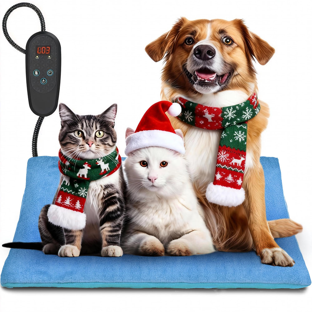 Almohadilla PETNF para mascotas con ajuste de temperatura para calor cómodo.