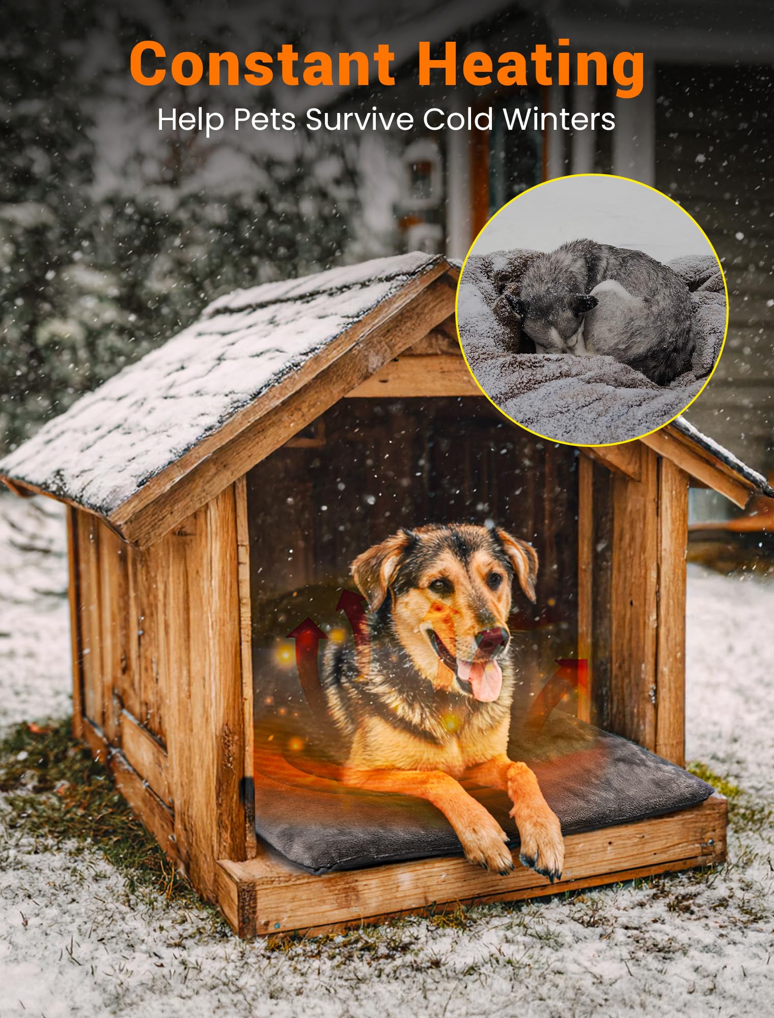 PETNF resistente al agua y fuego para uso exterior de mascotas