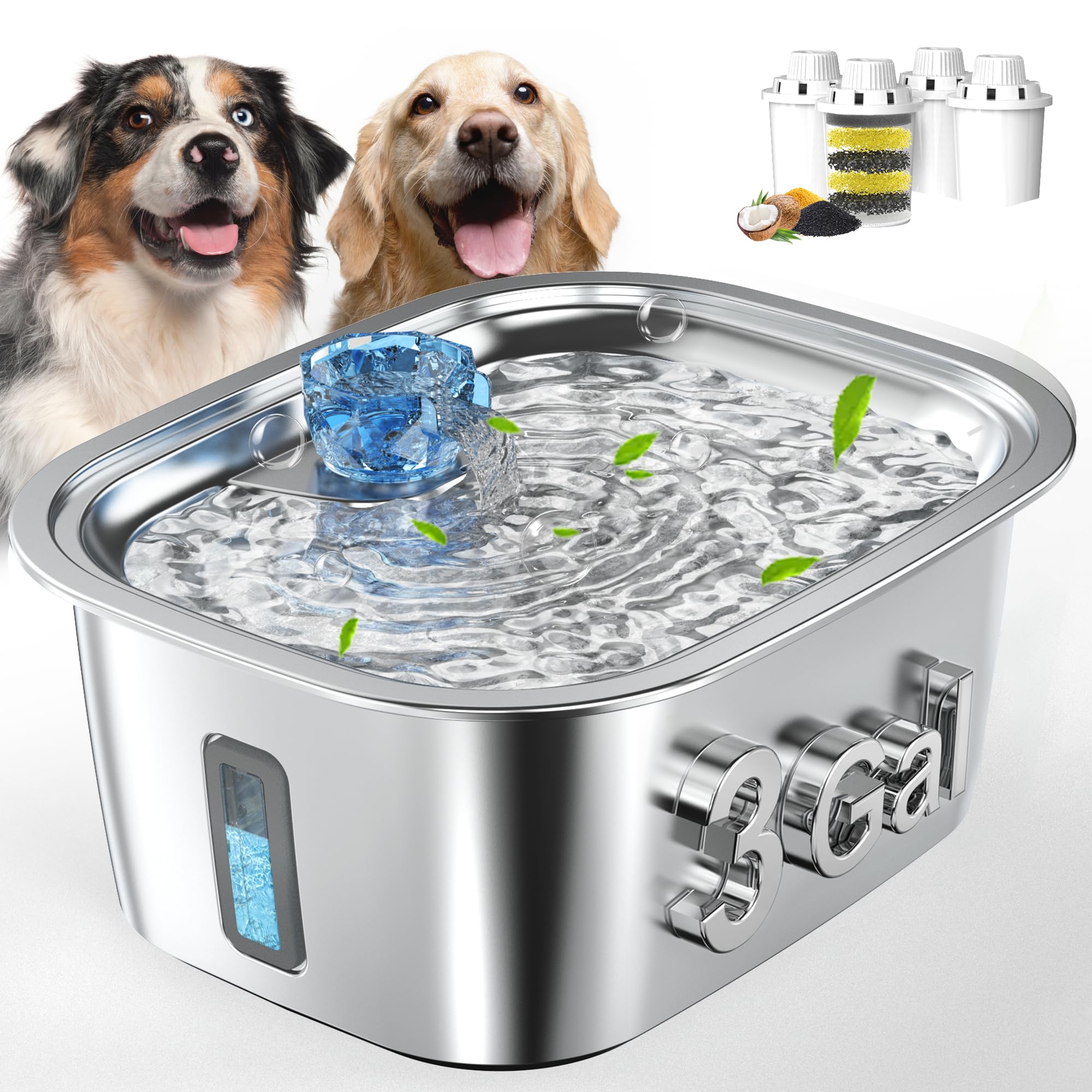 PETNF muestra la ventana de nivel para monitorizar el agua de tu perro.