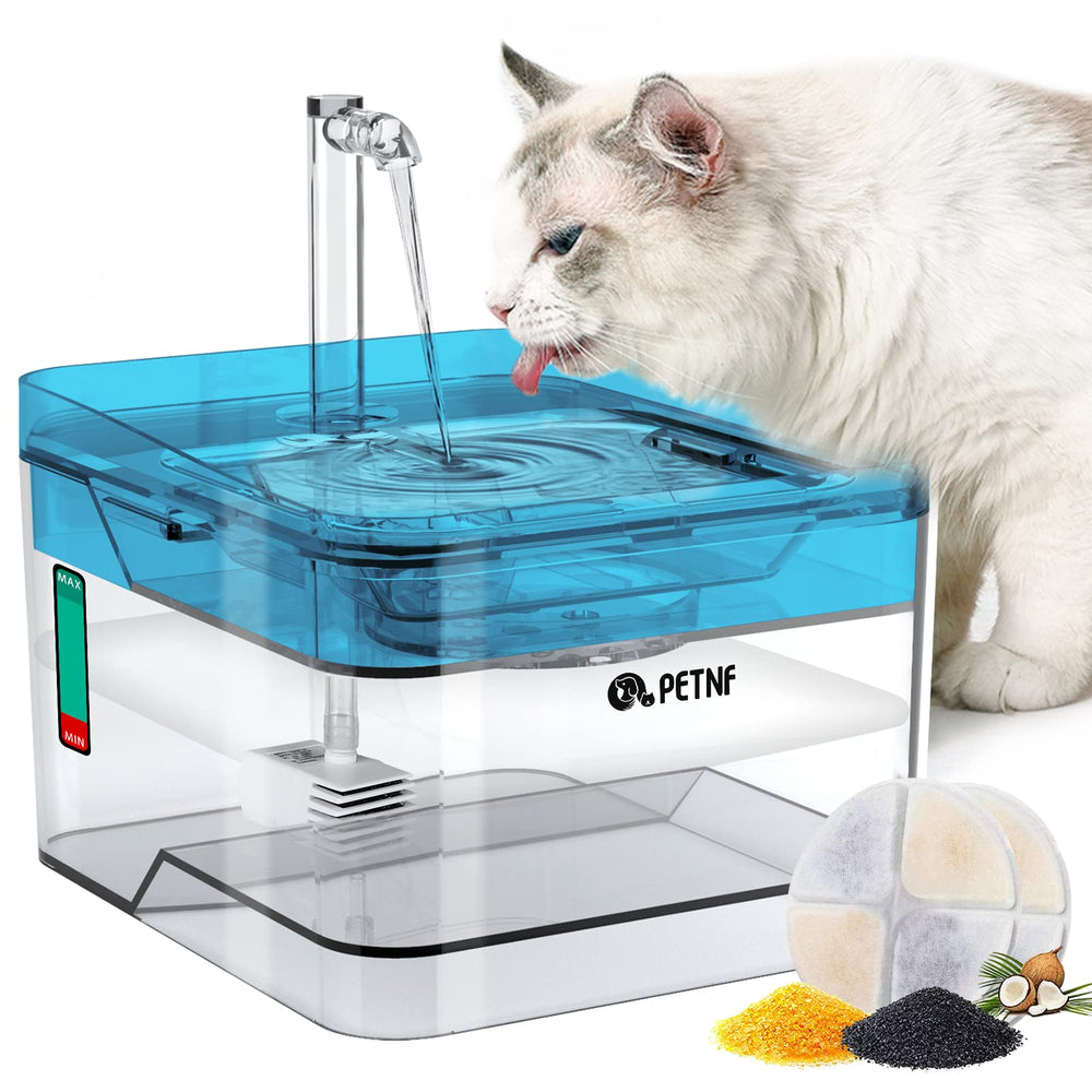 PETNF fuente-agua-para-mascotas-azul, color azul que invita a beber.