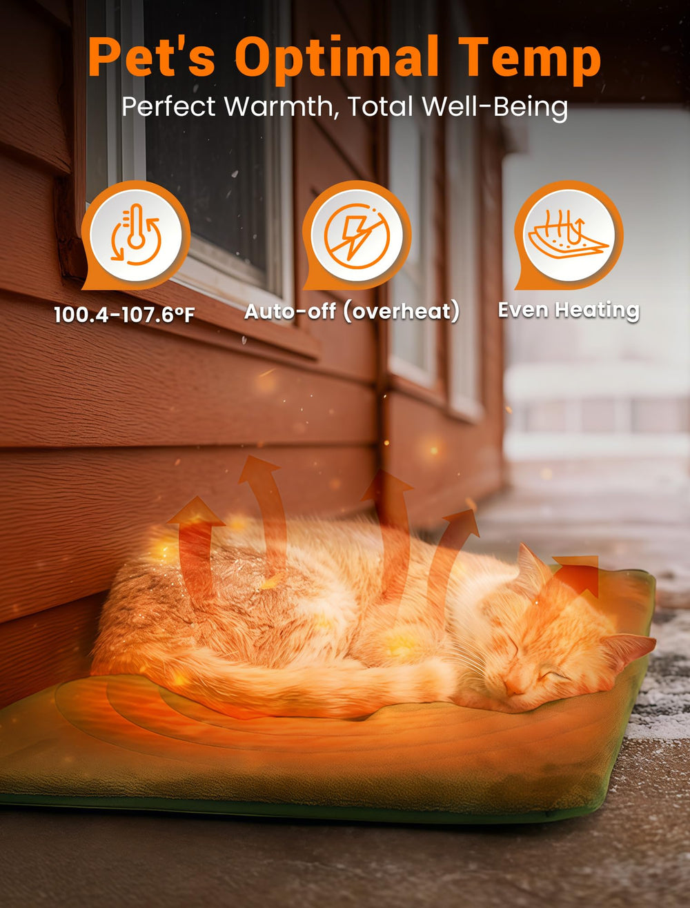 PETNF producto impermeable y a prueba de incendios protege mascotas al aire libre.