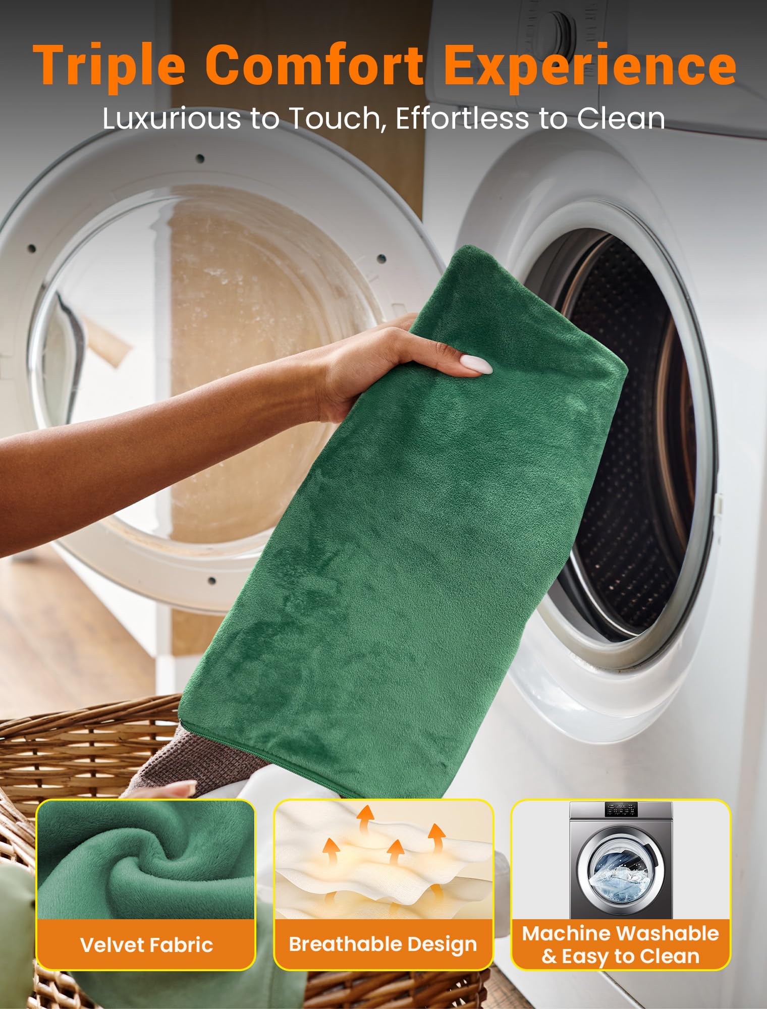 Lavable a máquina PETNF facilita la limpieza tras días de juego.