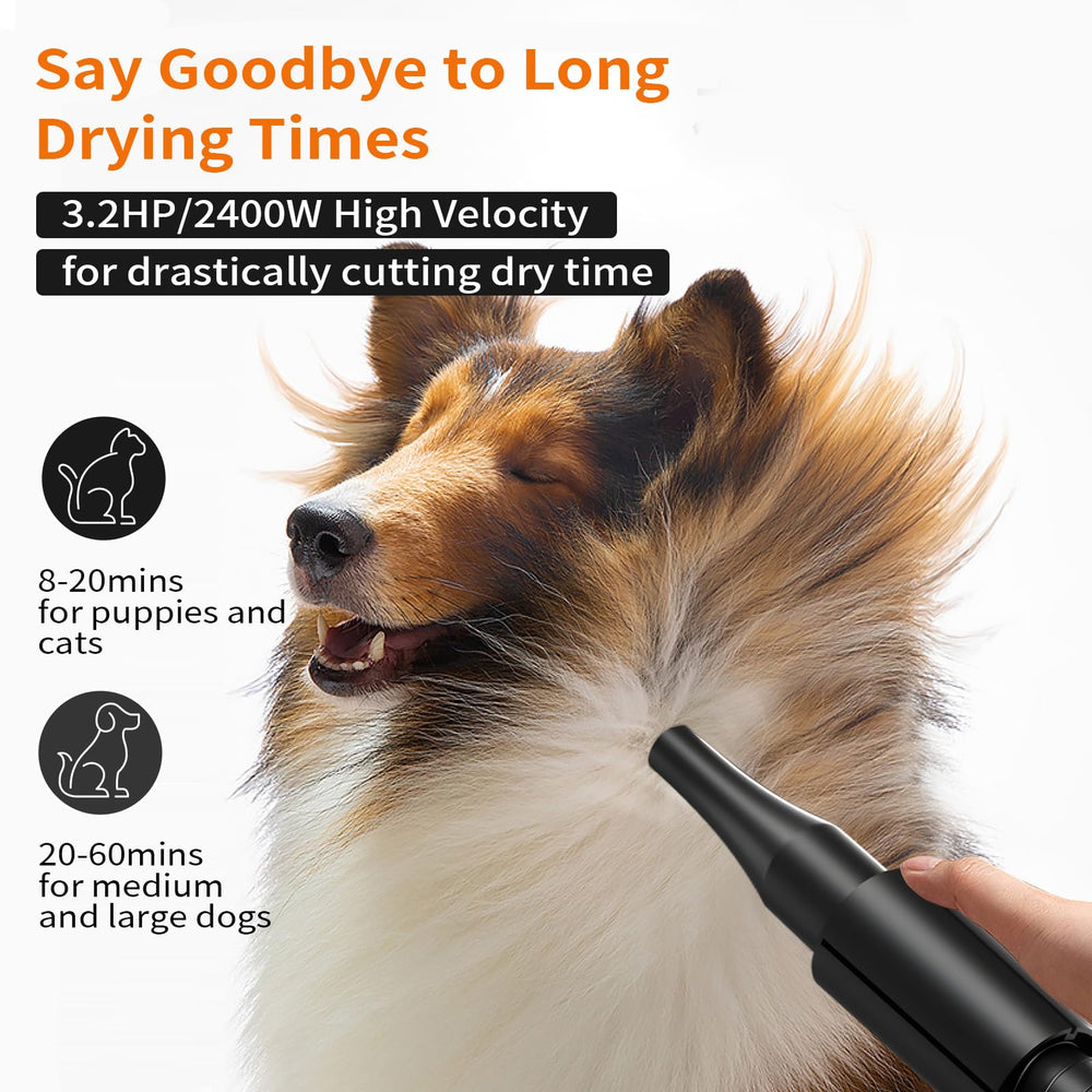 PETNF secador para perros con mango ergonómico facilita los cuidados prolongados