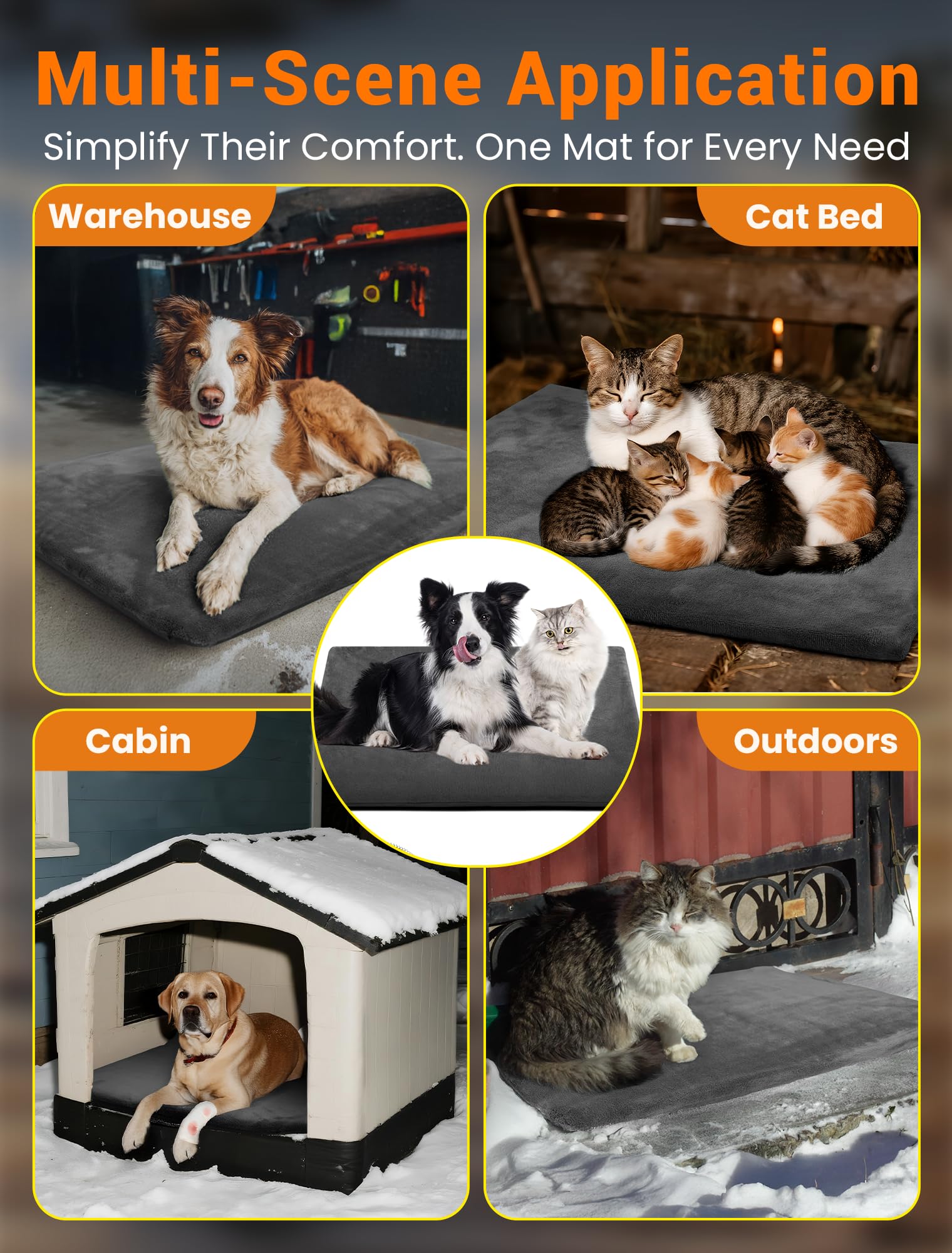 Uso versátil en casa de gatos, kennel y terraza para mascotas