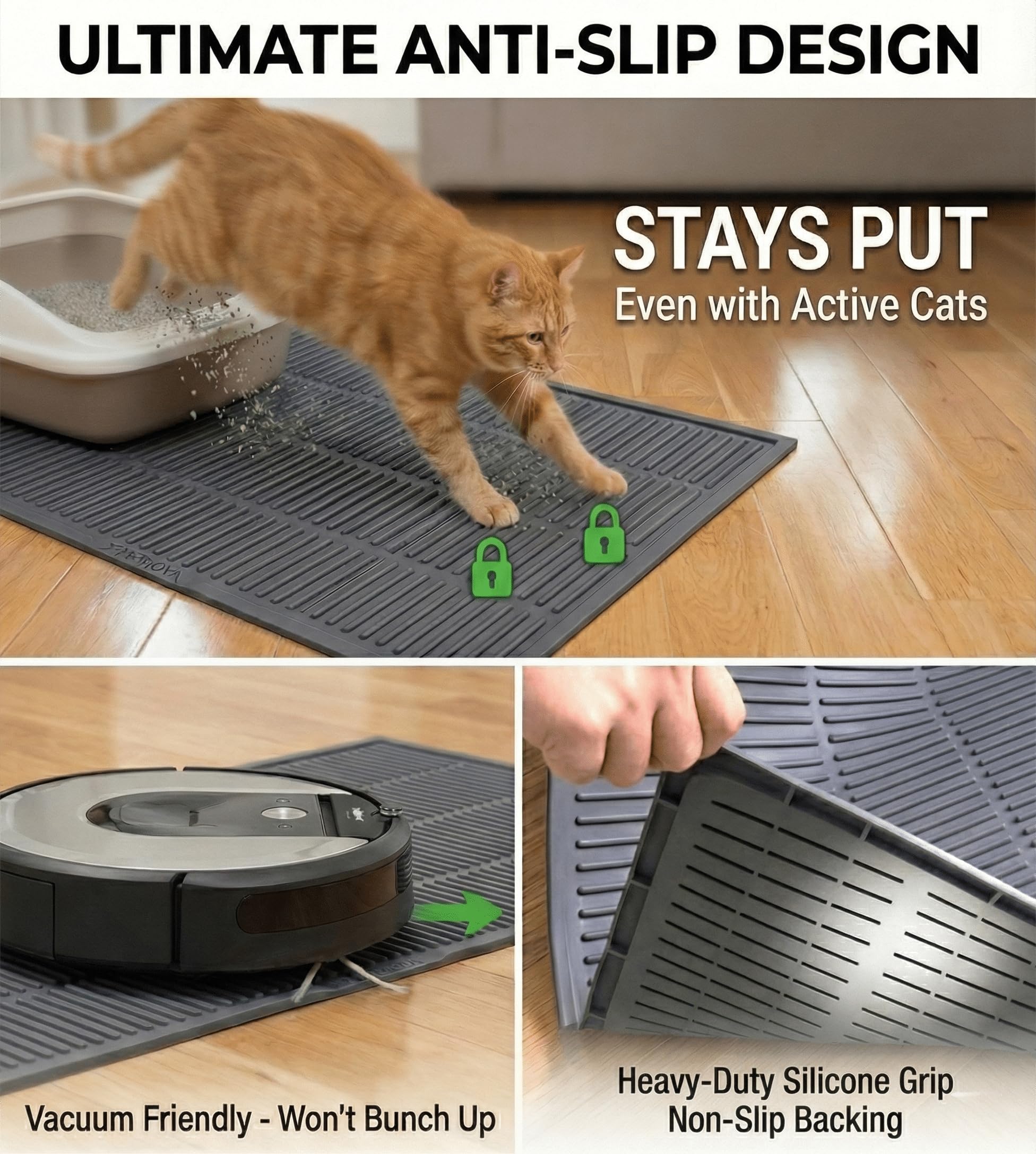 PetNova Diseño Duradero resiste arañazos sin despegarse ni curvarse