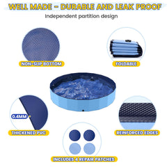 PETOCAT piscina de 107 pulgadas de diámetro, ideal para familias.