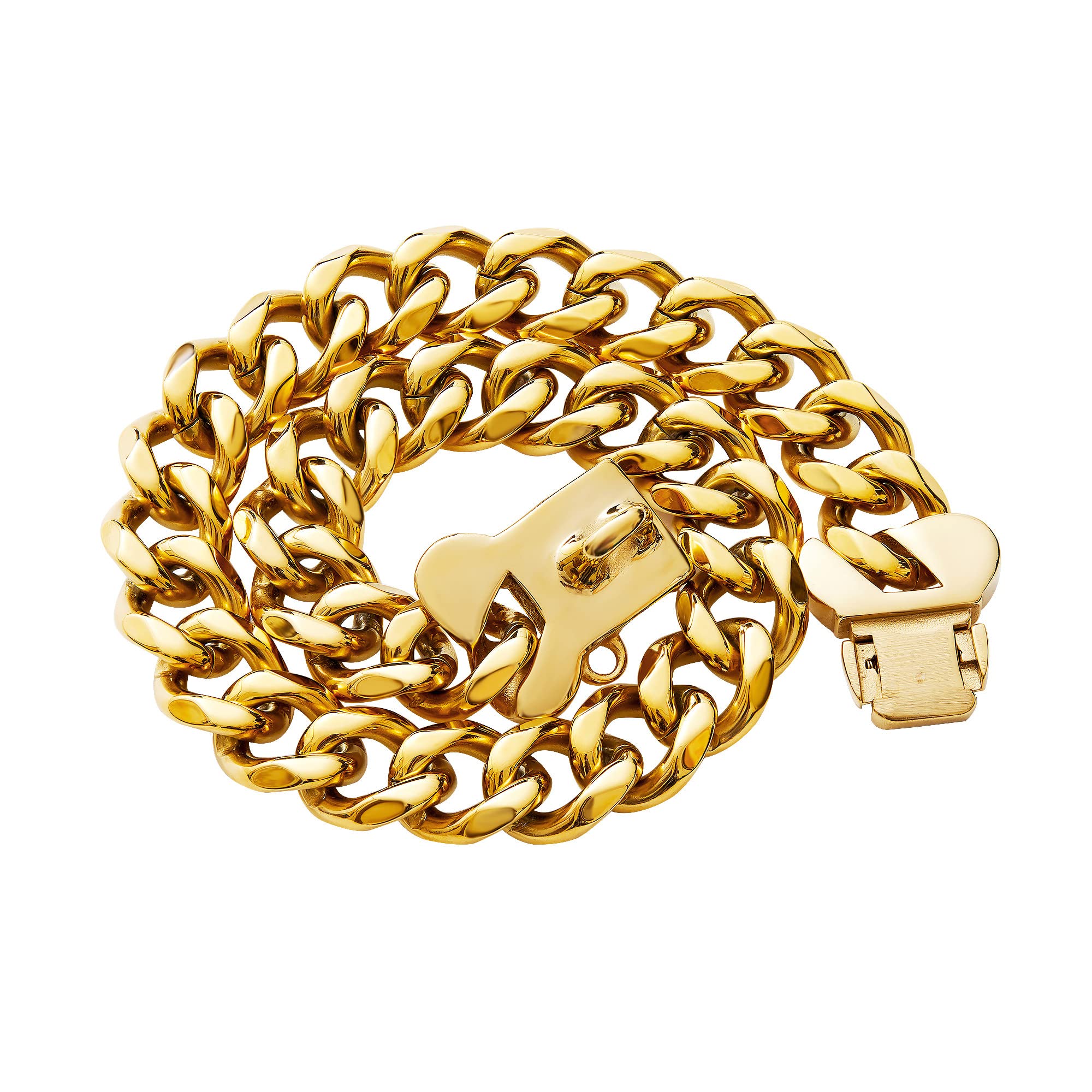 Petoo diseño cubano 18K oro, look para perros modernos.