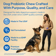 PetOptimum Probiotics para perros: enfoque digestivo para el bienestar intestinal.