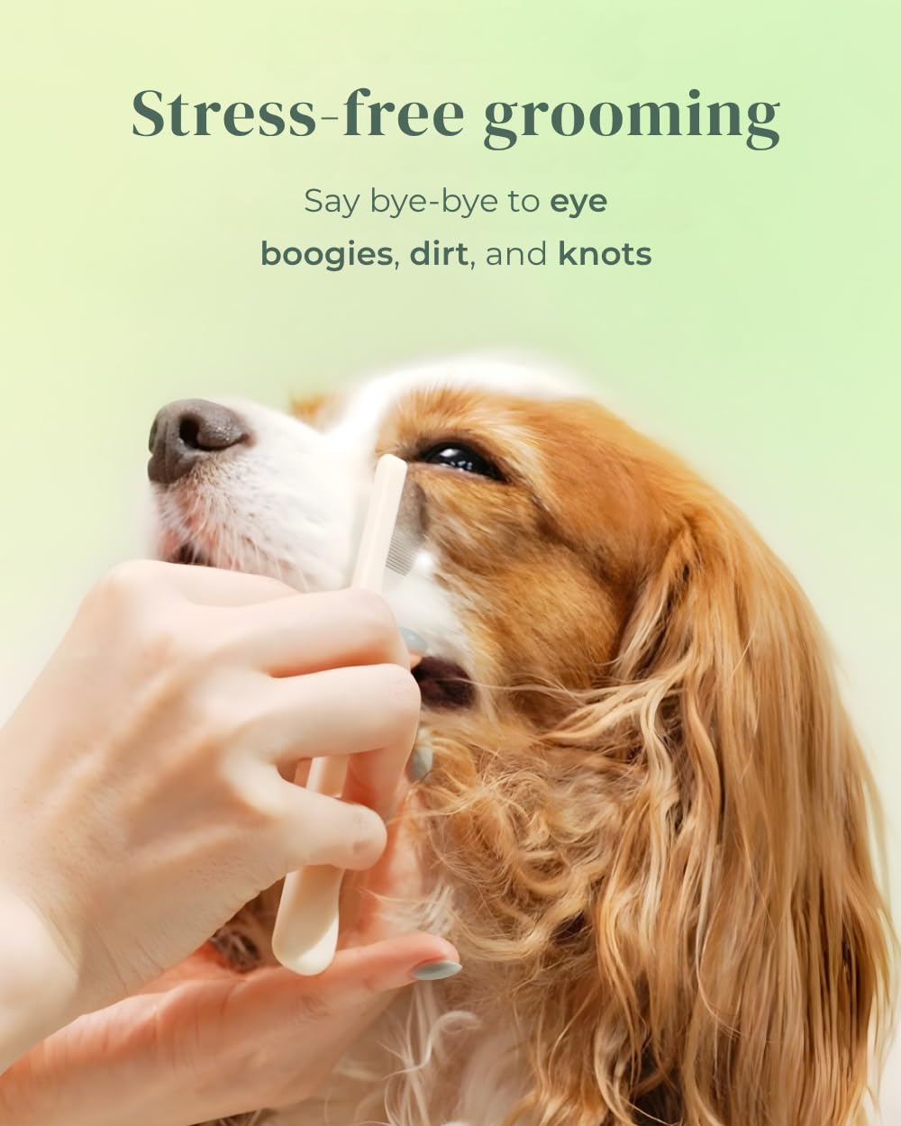 Mango ergonómico de Petora, agarre cómodo para sesiones de grooming.