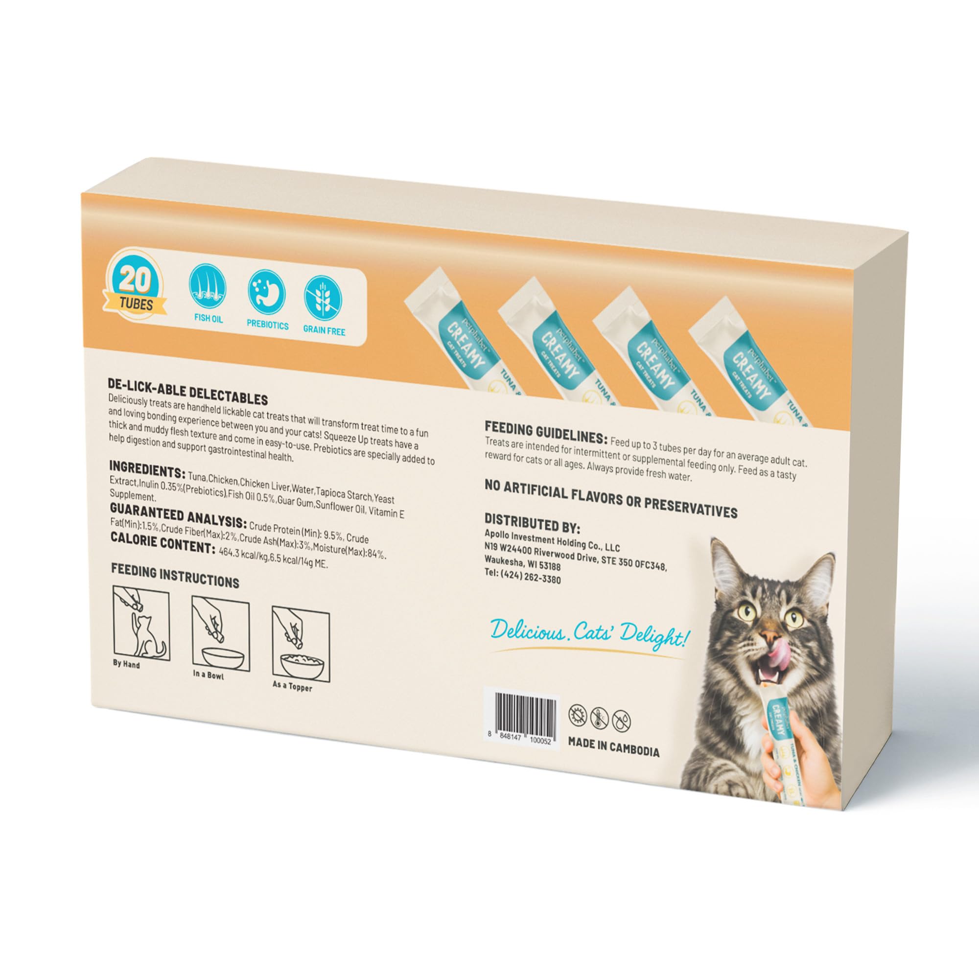 PETPHABET formato portátil para salidas con tu gato.