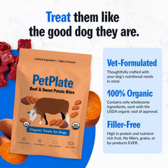 PetPlate snack para todas las etapas de vida, fácil de compartir.