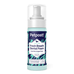 Petpost espuma aliento fresco para perros, mejora el aliento diario.