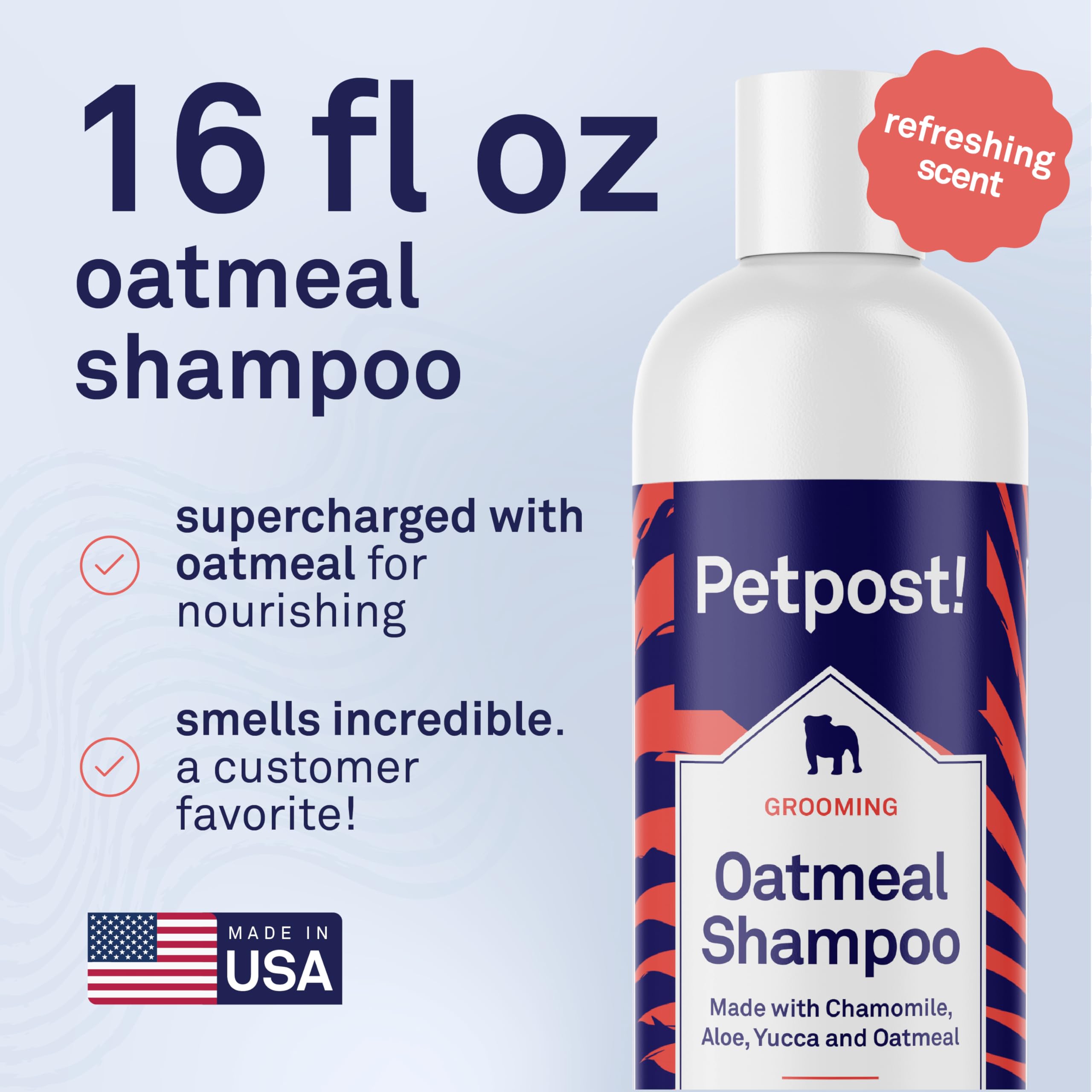 Petpost hecho en Estados Unidos, producto de cuidado confiable para perros.