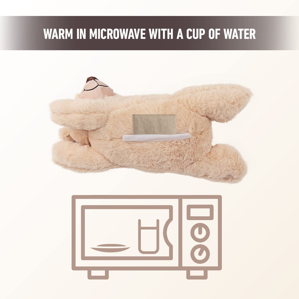 Peluche PetPrime con latido activable por pilas para confort.
