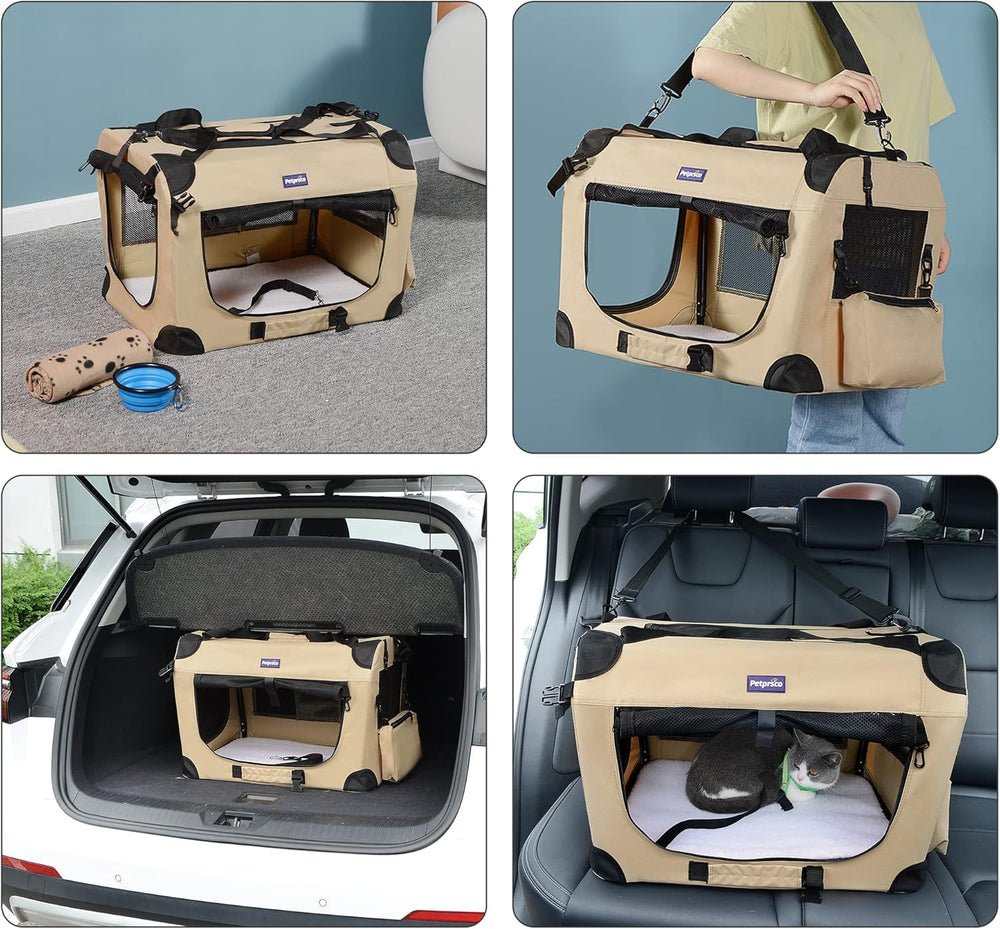Petprsco dimensiones 24x17x17 pulgadas para planificar el espacio.