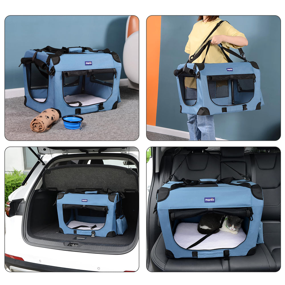 Petprsco jaula perro manta suave lavable para mayor confort