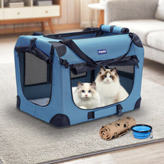 Petprsco jaula perro portatil anti colision protege esquinas y muebles