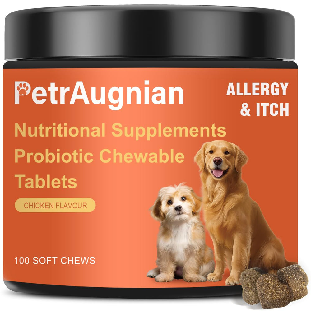 PetrAugnian Dog Allergy Chews: empaque práctico para uso diario en casa