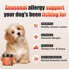 PetrAugnian Dog Allergy Chews: perro consumiendo chews que favorecen la piel