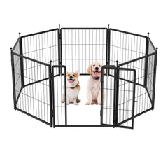PETREEK jaula para perros 24 pulgadas, amplia para interiores y exteriores.