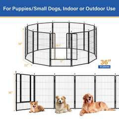 PETREEK Cerca para perros de metal resistente, apta para exterior.