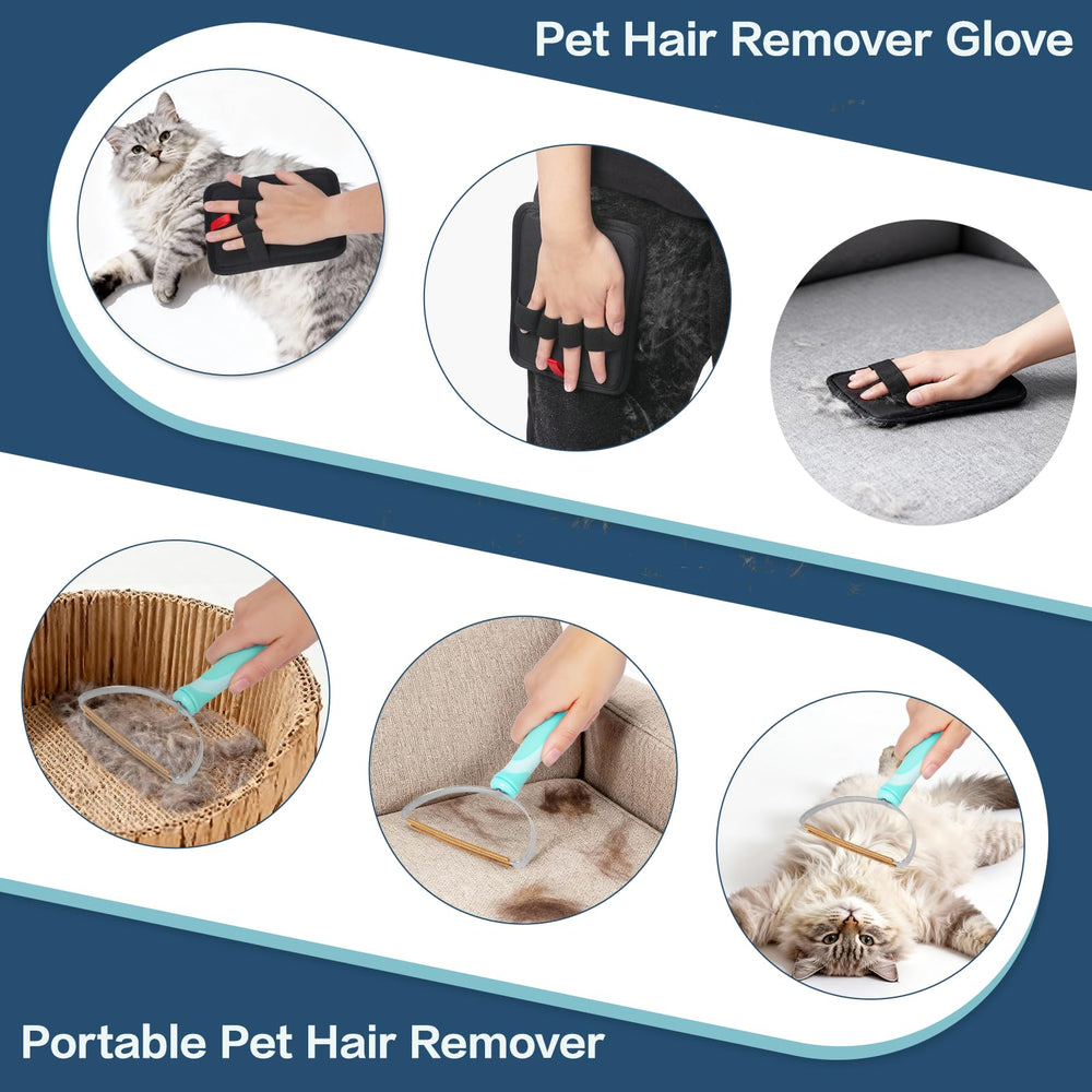 Petrendy guante de grooming para mascotas facilita retirar pelo