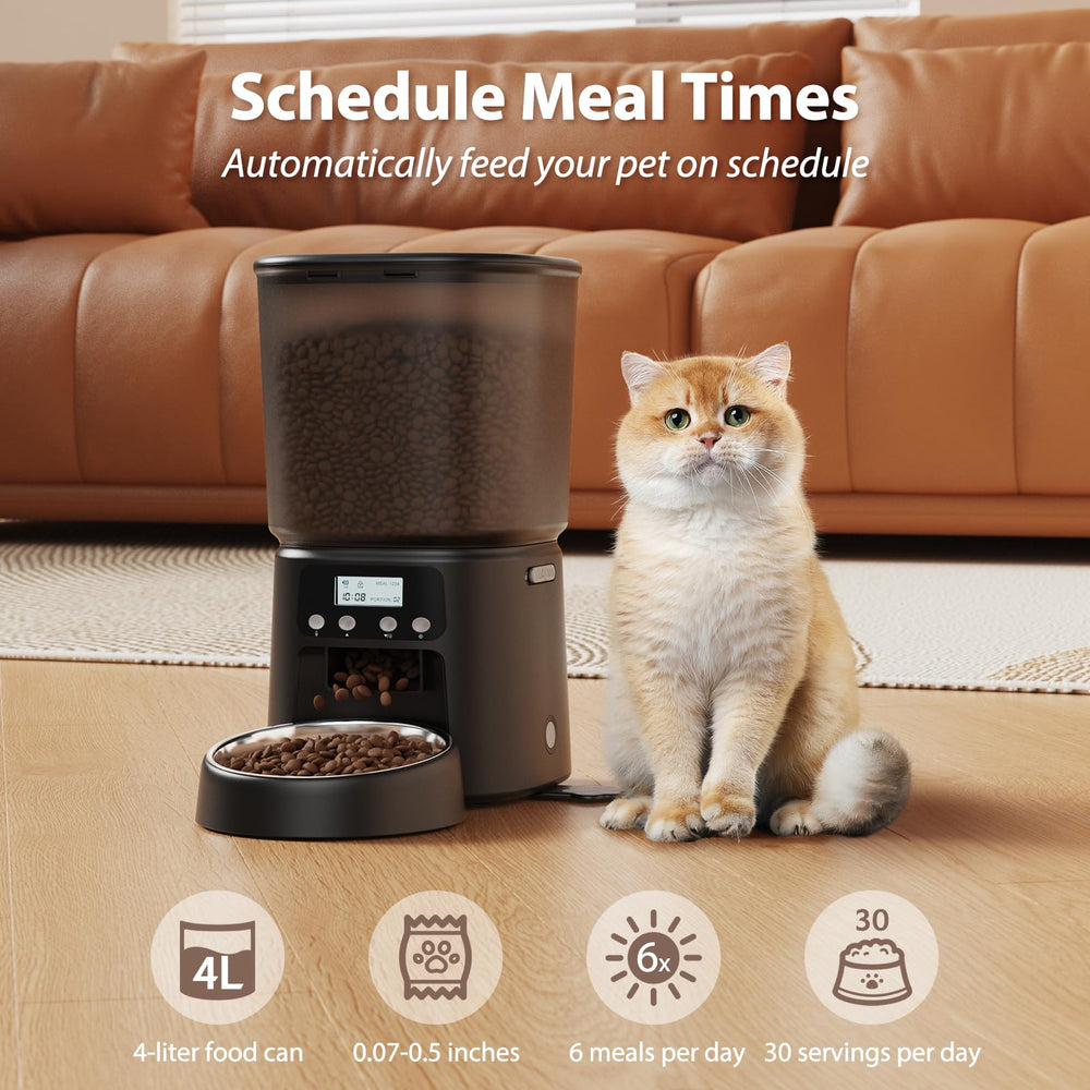 Petrice comedero automático para gatos, 16 tazas, mantiene el alimento fresco.