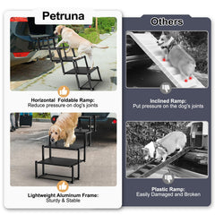 PetRuna pasos para perros para vehículos grandes, ideales para viajes