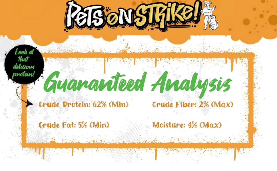 Proteína magra de pollo liofilizado de PETS ON STRIKE para músculos y energía