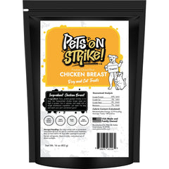 PETS ON STRIKE pechuga de pollo liofilizada para perros y gatos, snack natural